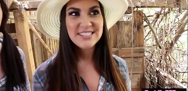 Petite cowgirl teens fucked by a farmer guys hard dick